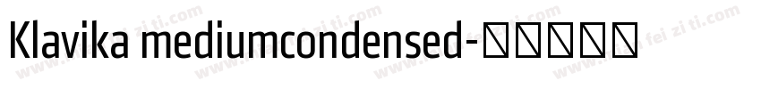 Klavika mediumcondensed字体转换